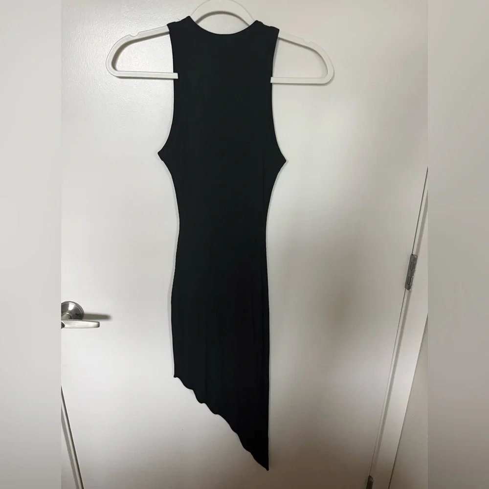 NEW naked wardrobe Side Tie Dress - Size Small | Color: Black - Picture 5 of 5